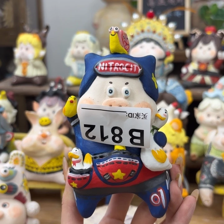 银***溪摆件手捏陶艺摆件