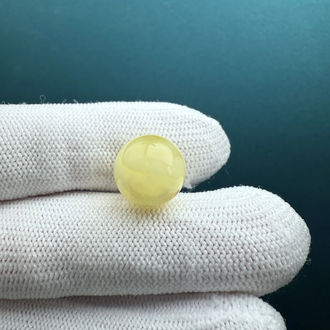 A9686天然原矿蜜蜡 圆珠12.6mm支持复检假一罚十