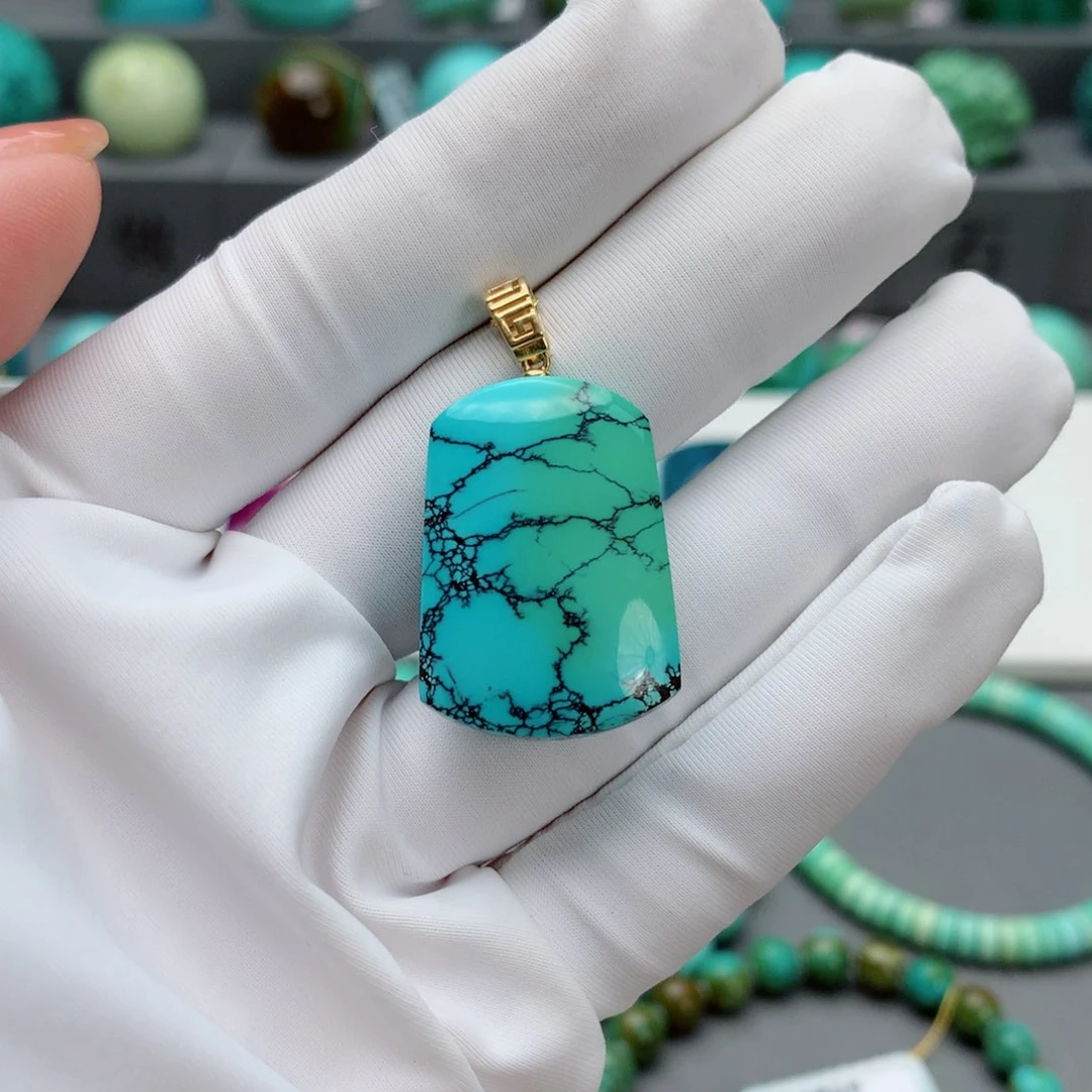 绿松石其他18K金镶嵌