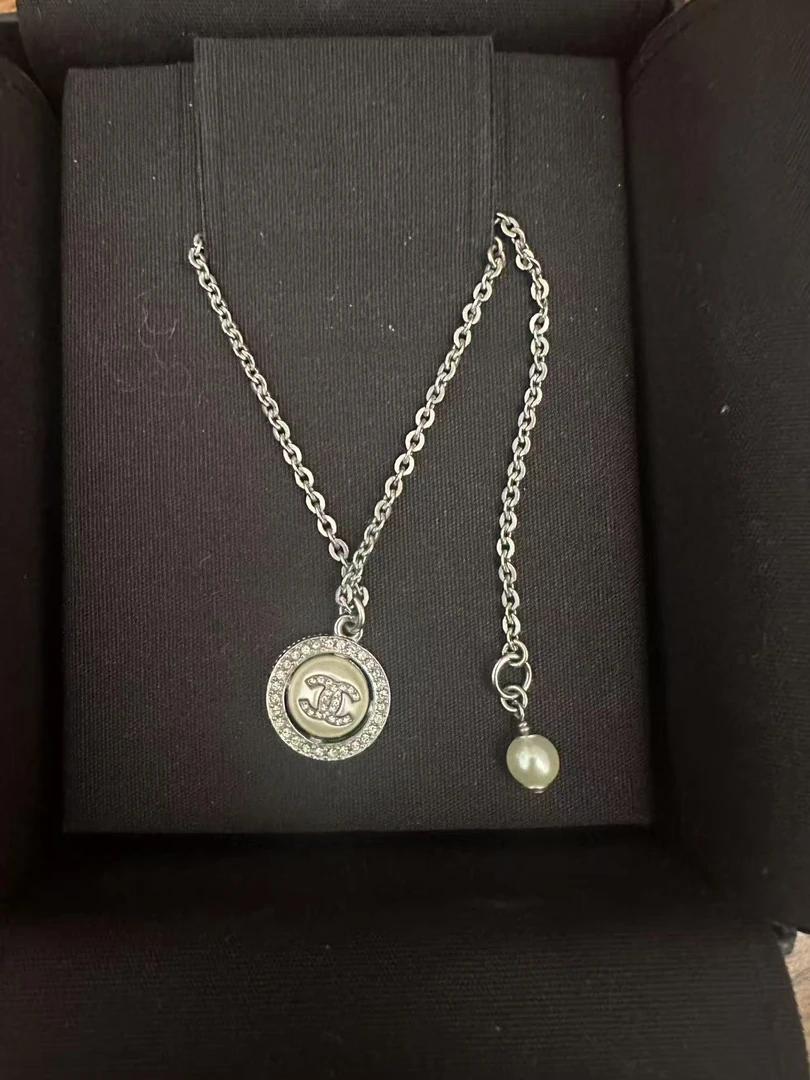 99新 Chanel/香奈儿 圆盘珍珠项链2027/香选