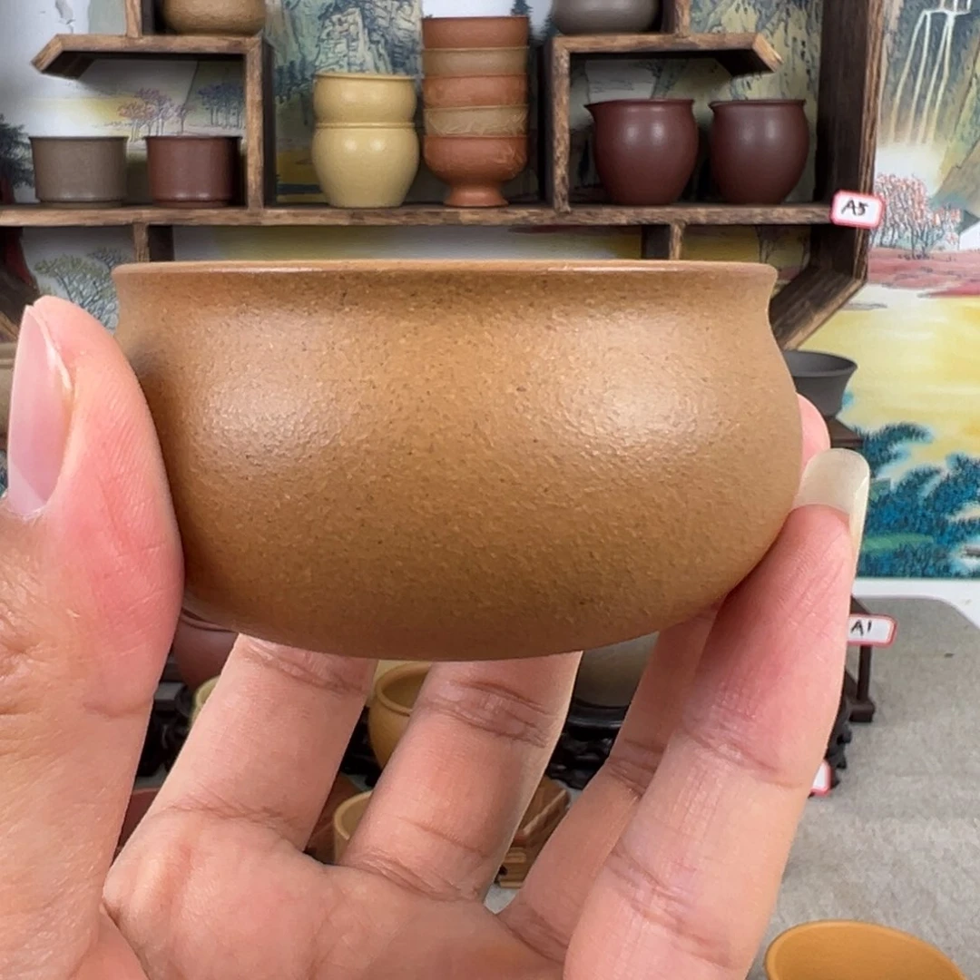 紫砂茶杯雷**行拙器甄选，纯原本矿。