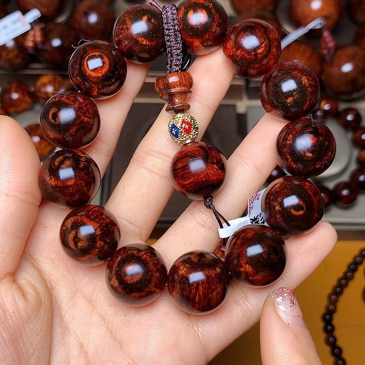 花梨木类手串/手链黄花梨风化料老挝花梨土埋料1.8