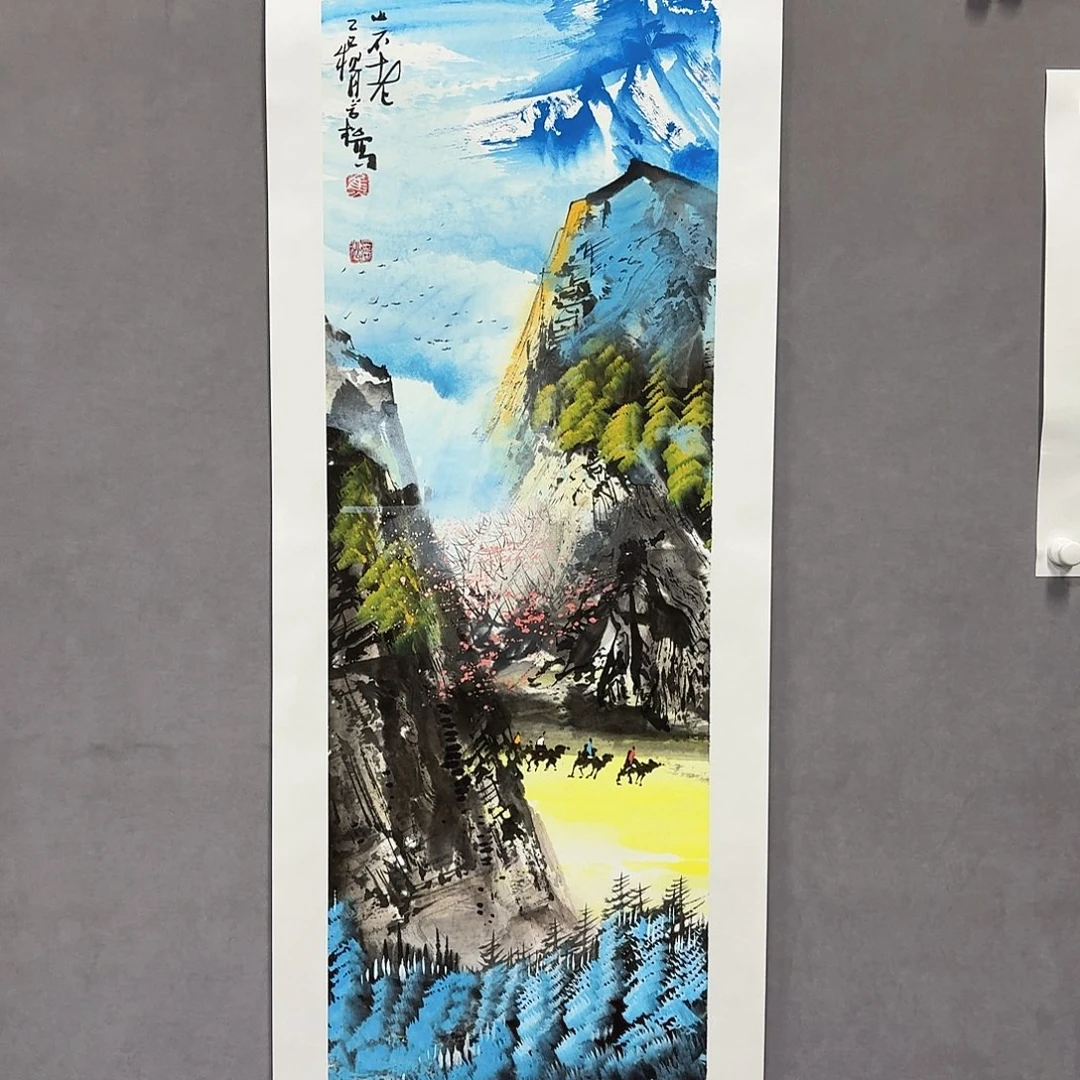 国画亲笔手绘放心去藏