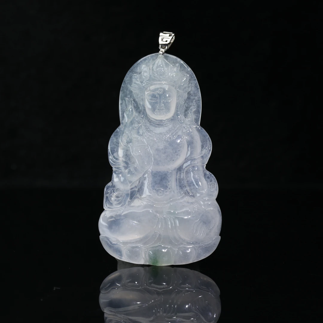 FC27天然缅甸A货18k高冰度母/600367/保利厦门拍卖