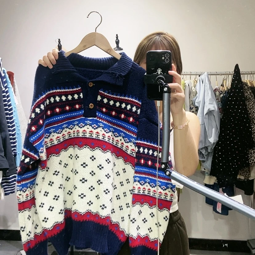 【闪购商品】蓝色提花