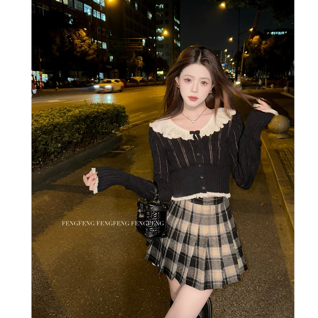 浩哥●【学妹】小香风气质百搭毛衣长袖JJQ4MY6679显瘦时尚