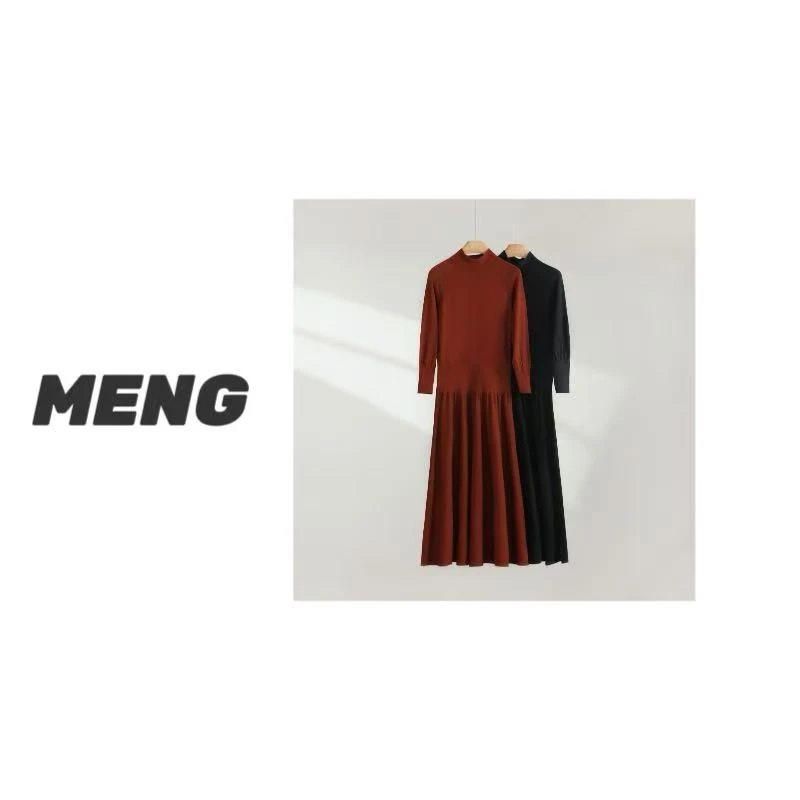 【国王礼物】超细 160‘s黄金羊毛 半高领连衣裙