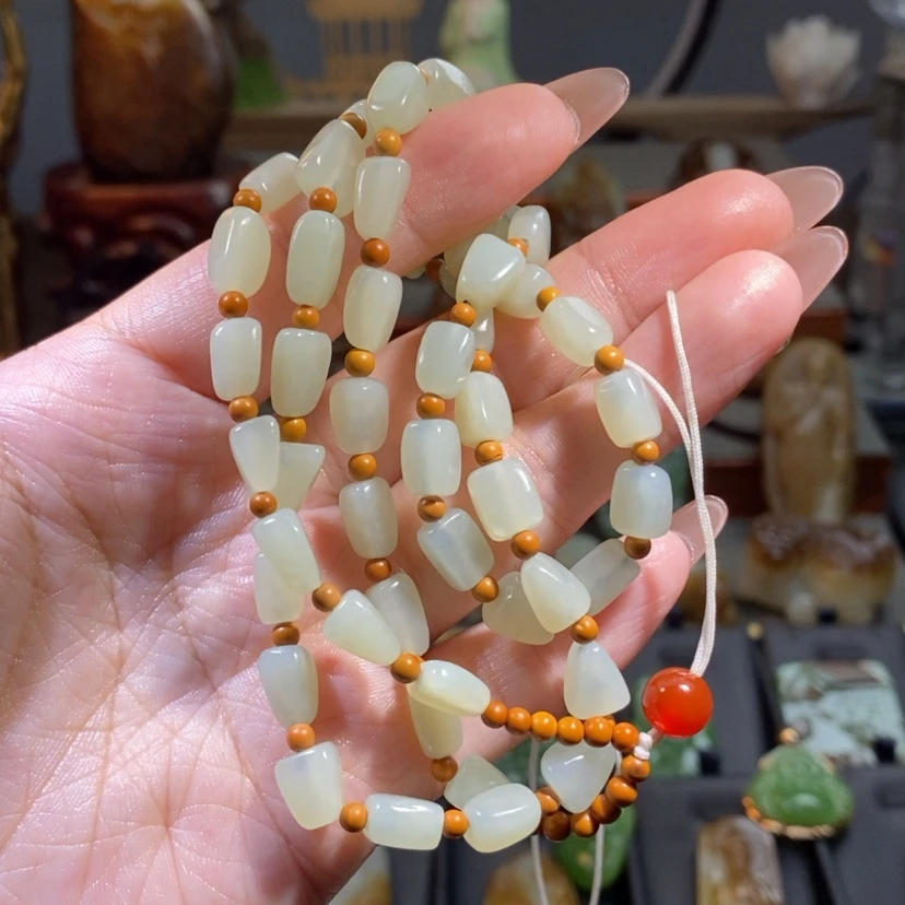 【闪购商品】和田玉（糖玉）毛衣链未镶嵌