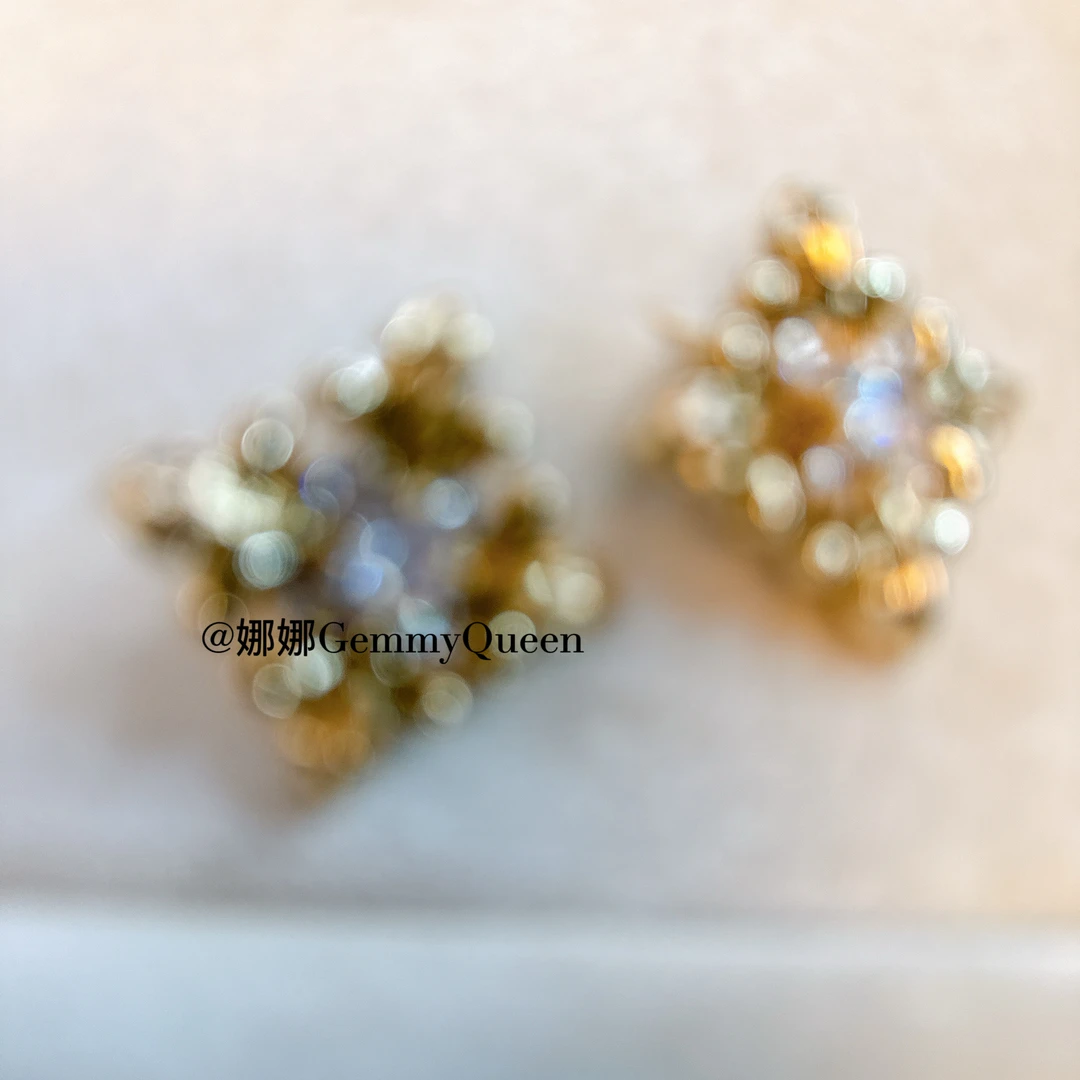 铜合金合成锆石耳饰 娜娜GemmyQueen耳环GQ09108