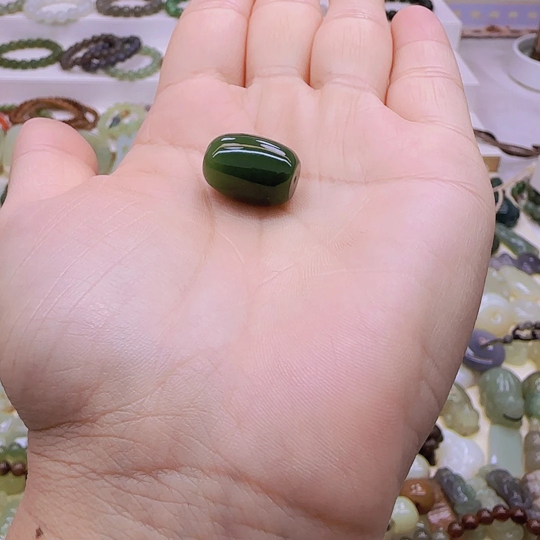 九***草和田玉未镶嵌吊坠(不含链)配饰