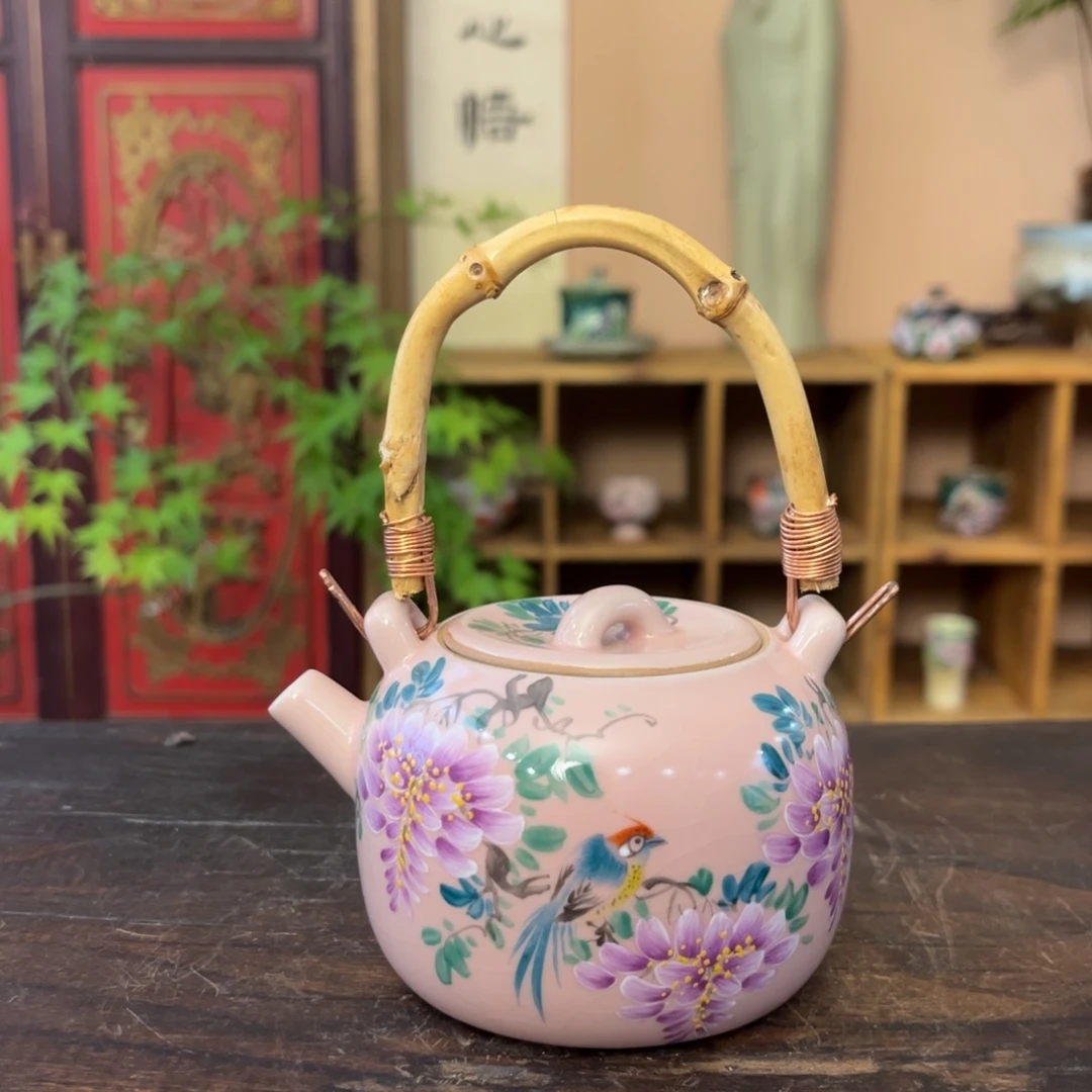 杯柴烧手工手绘陶瓷