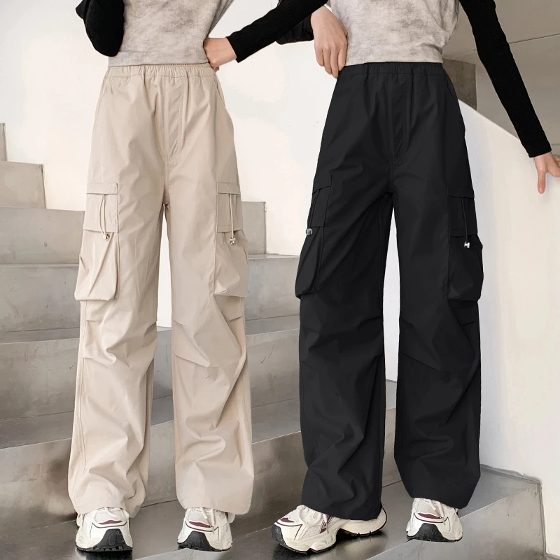 女童秋季工装裤2025新款儿童春秋款休闲裤大童装女孩直筒裤秋装潮