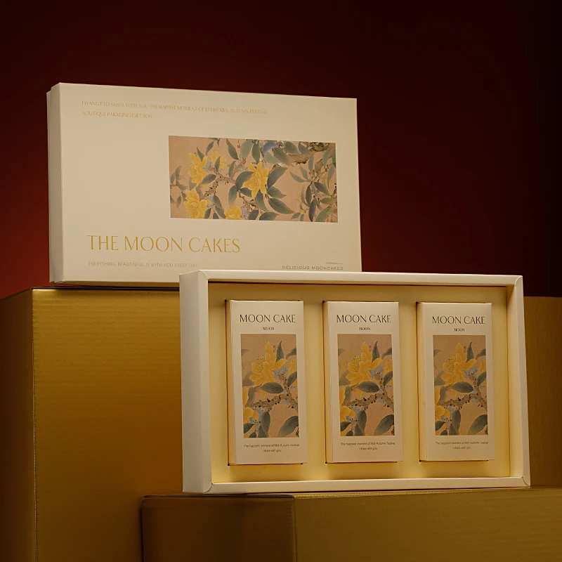 2025年新款中秋高档50g装国潮月饼包装盒礼盒8粒六6四4空盒子手提