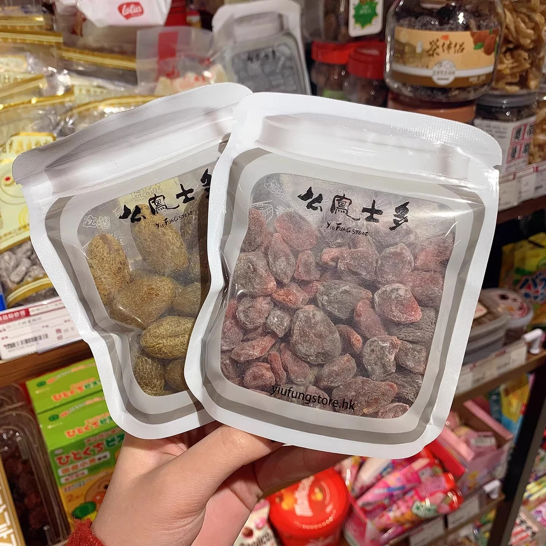 香港么凤士多蜜饯水蜜桃干去核如意橄榄情人梅乌酸梅条话梅肉袋装