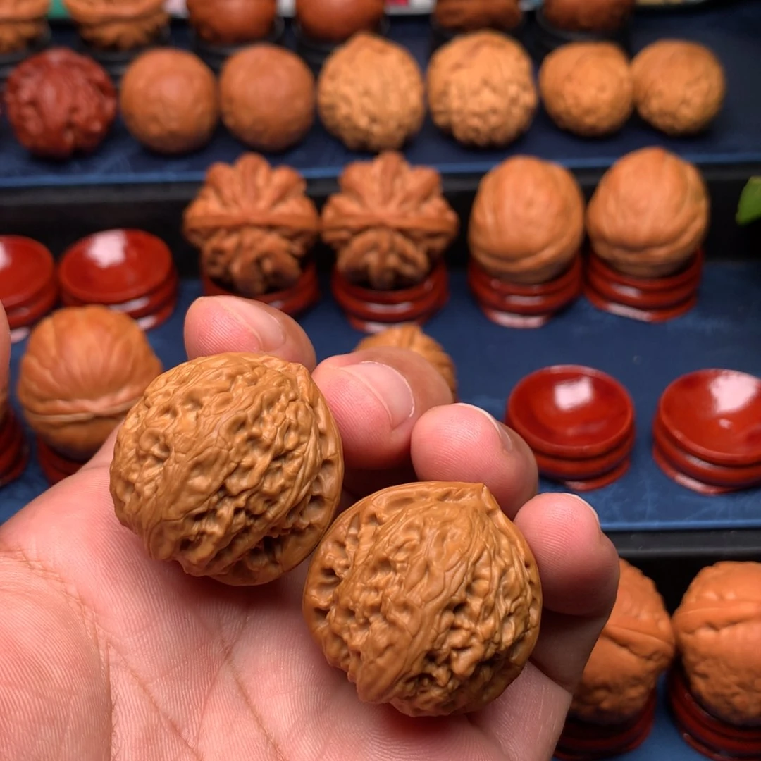 把件文玩核桃(****)白狮子