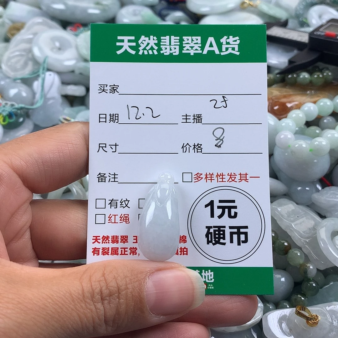 翡翠未镶嵌吊坠(不含链)