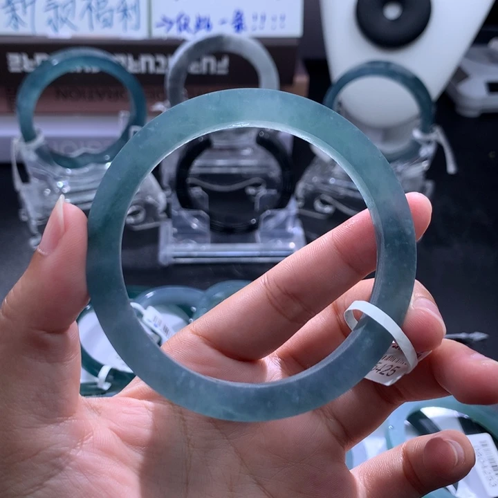 定制翡翠未镶嵌定制冰蓝61