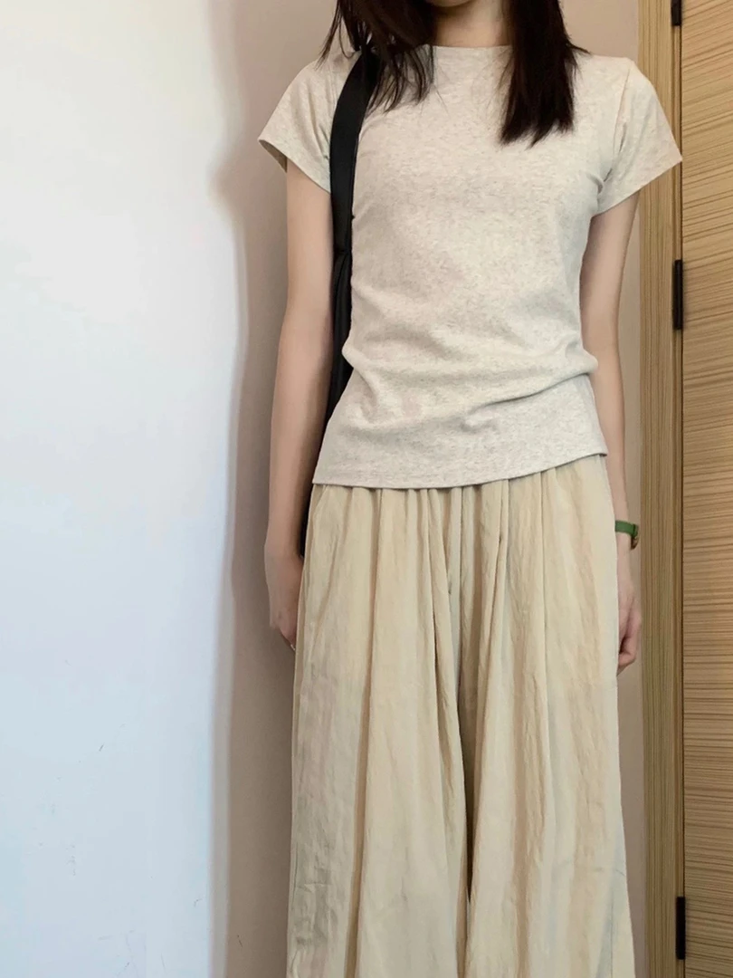 正肩修身短袖主播扣号拍下备注编码