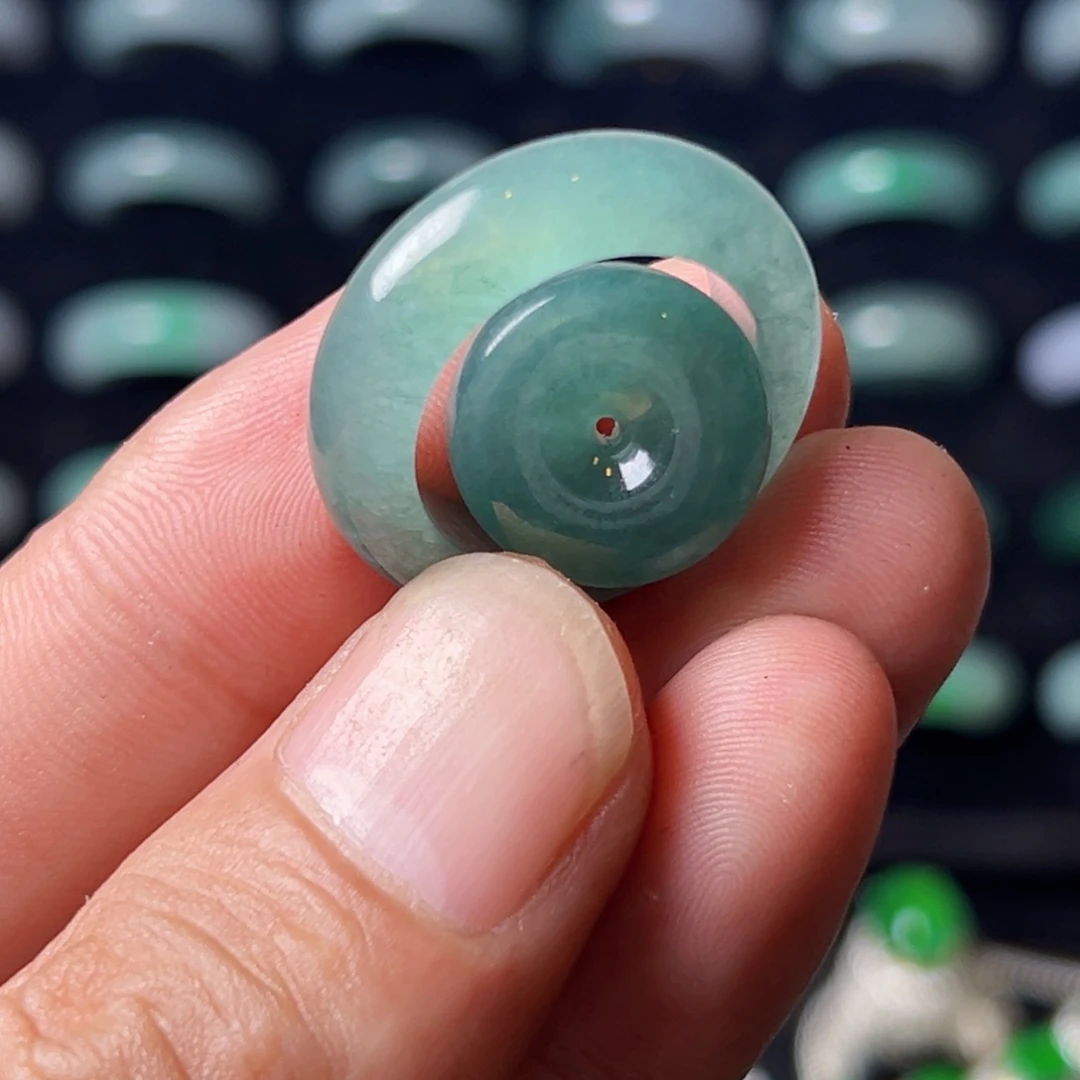 定制翡翠未镶嵌圈口19号