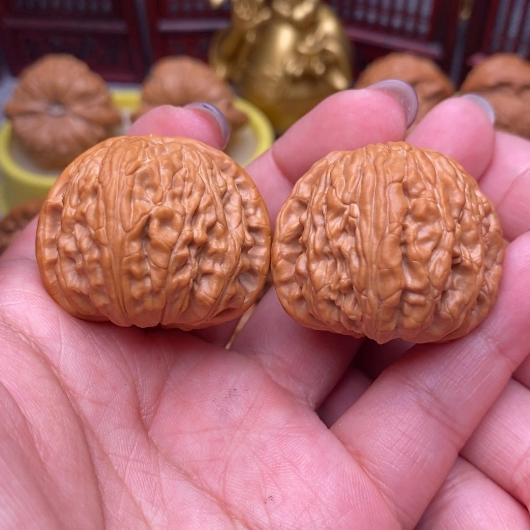 文玩核桃把件精品小球白37