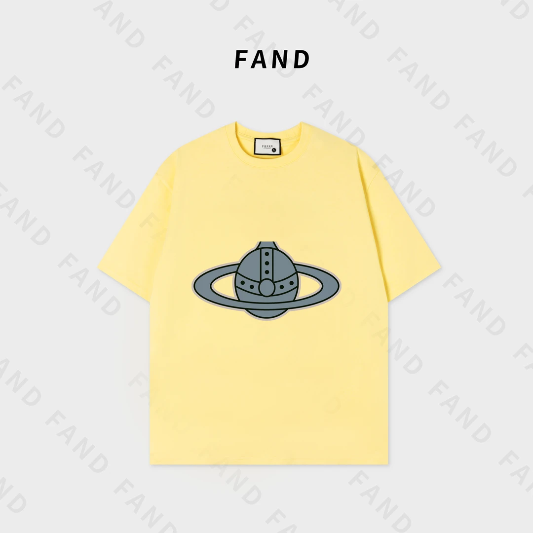 FAND依依【XItaiH】2025新款夏季情侣装印花宽松圆领短袖T恤