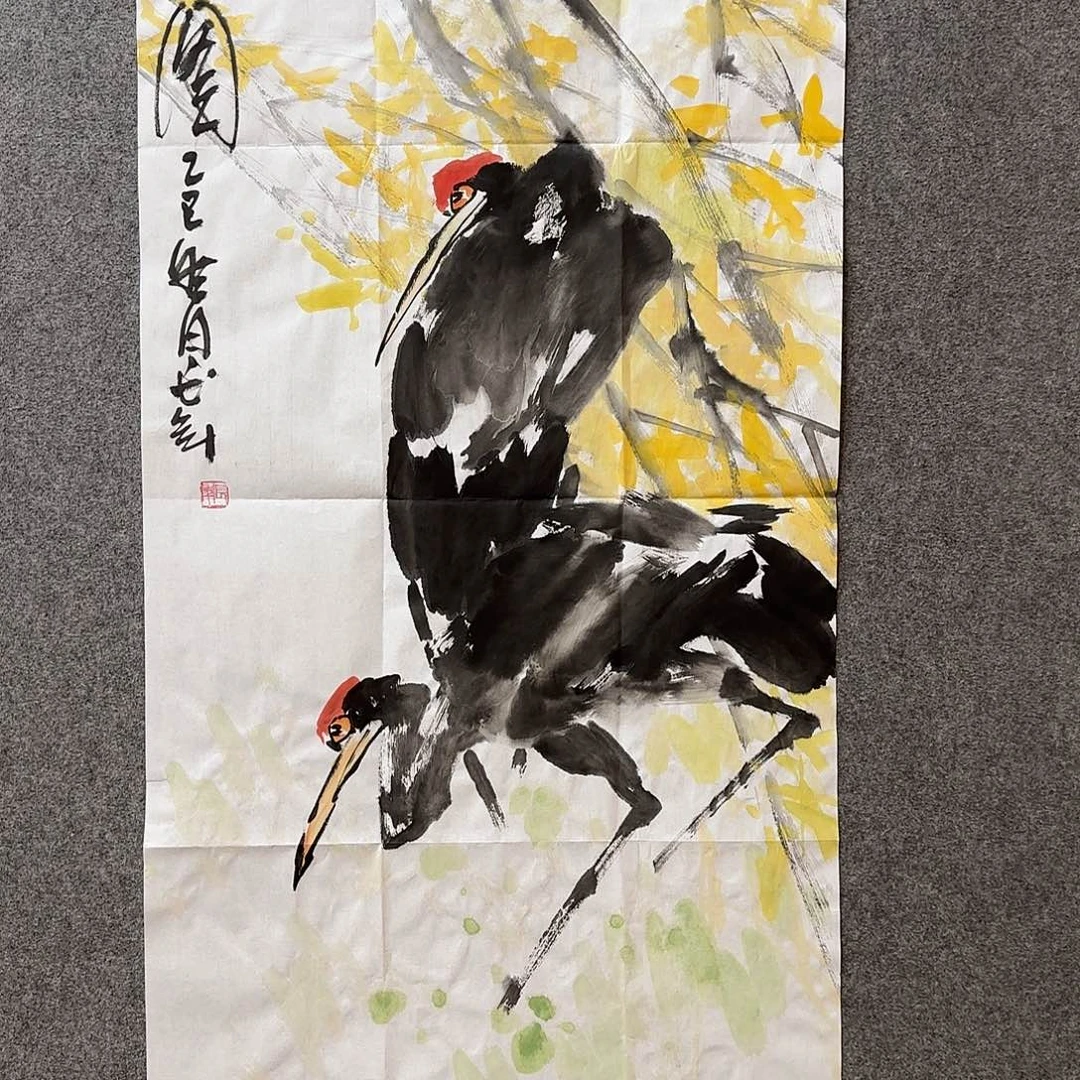 国画长年老师手绘作品