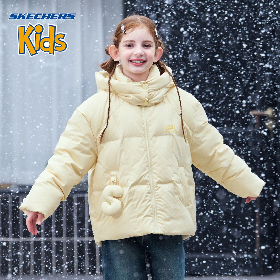 【HZ】SKECHERS斯凯奇童装新款立体S造型羽绒服H425G081