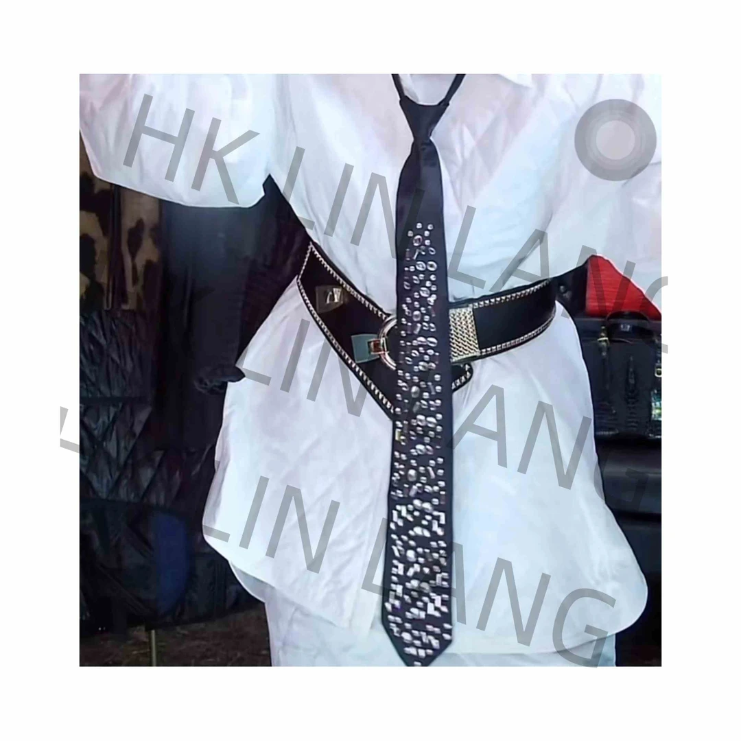 黑色领带休闲时尚潮流个性ins百搭商务领带 A007#