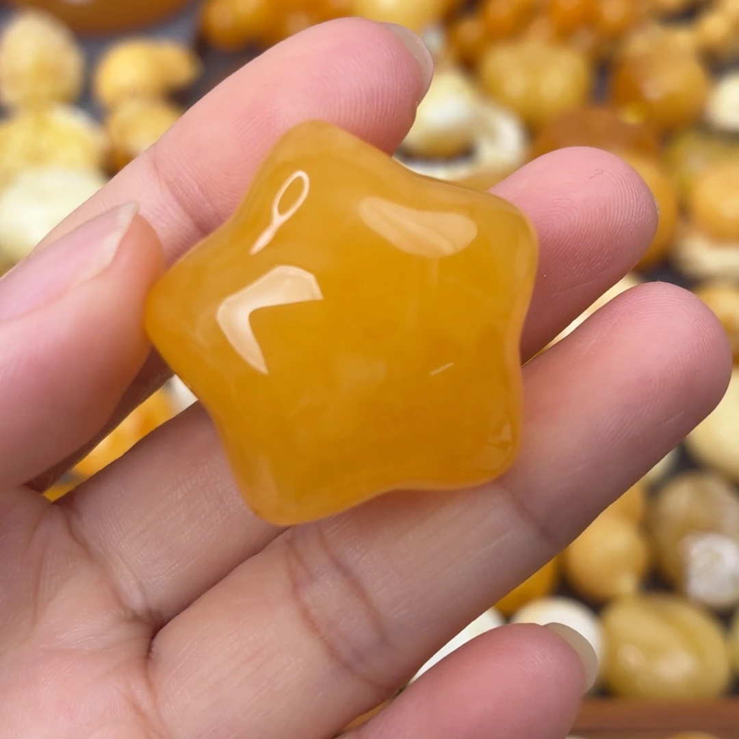 裸石虫珀未镶嵌星星