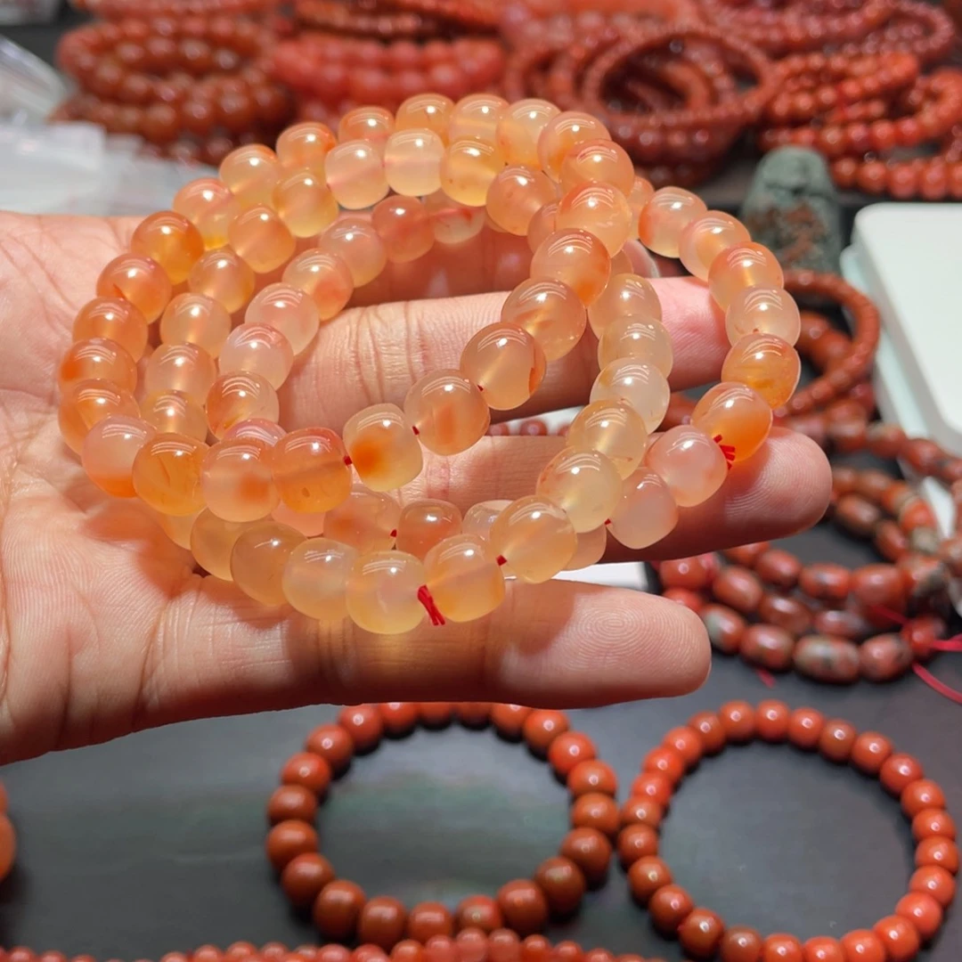 南红玛瑙手链未镶嵌
