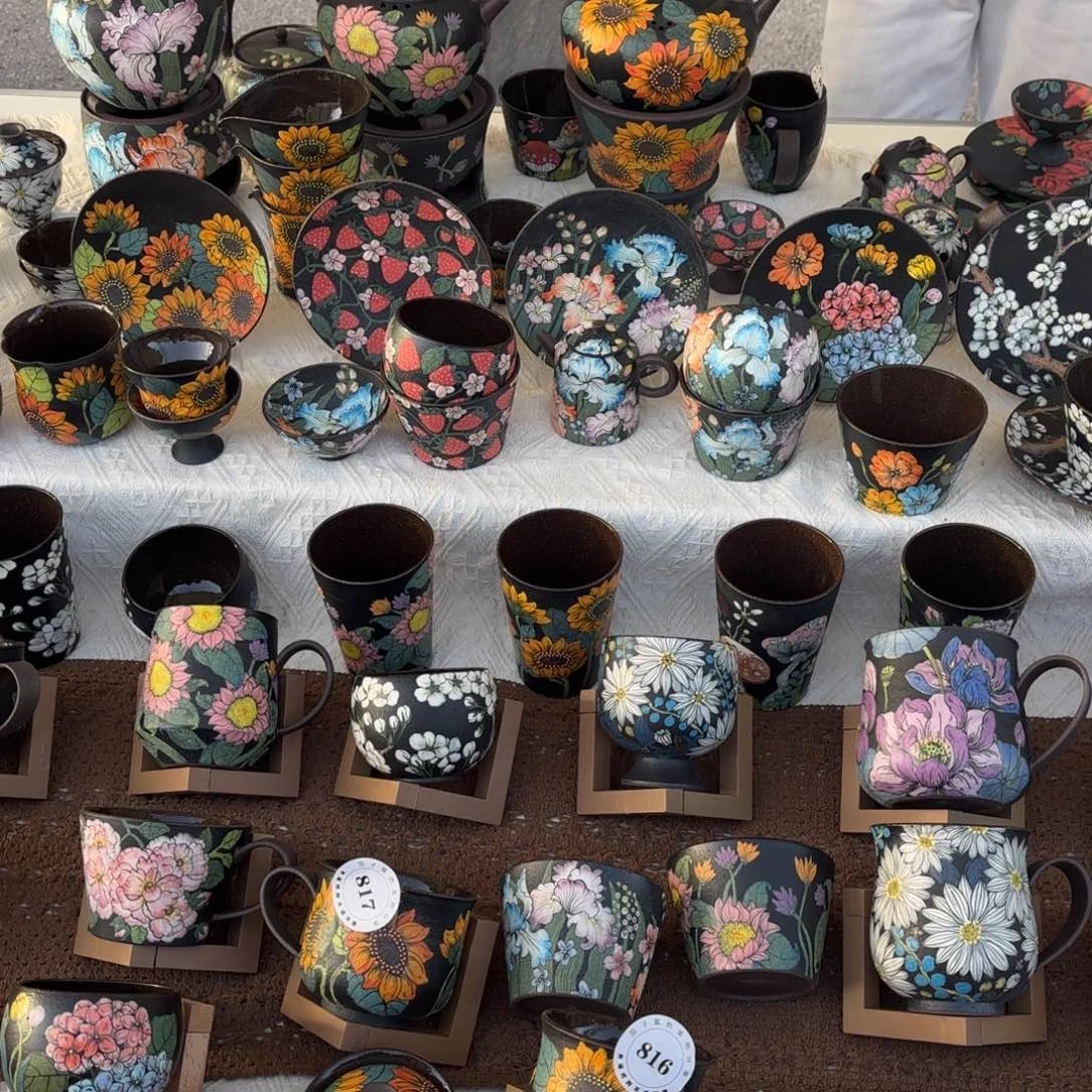 陶摆件可爱的鸭鸭鸭鸭