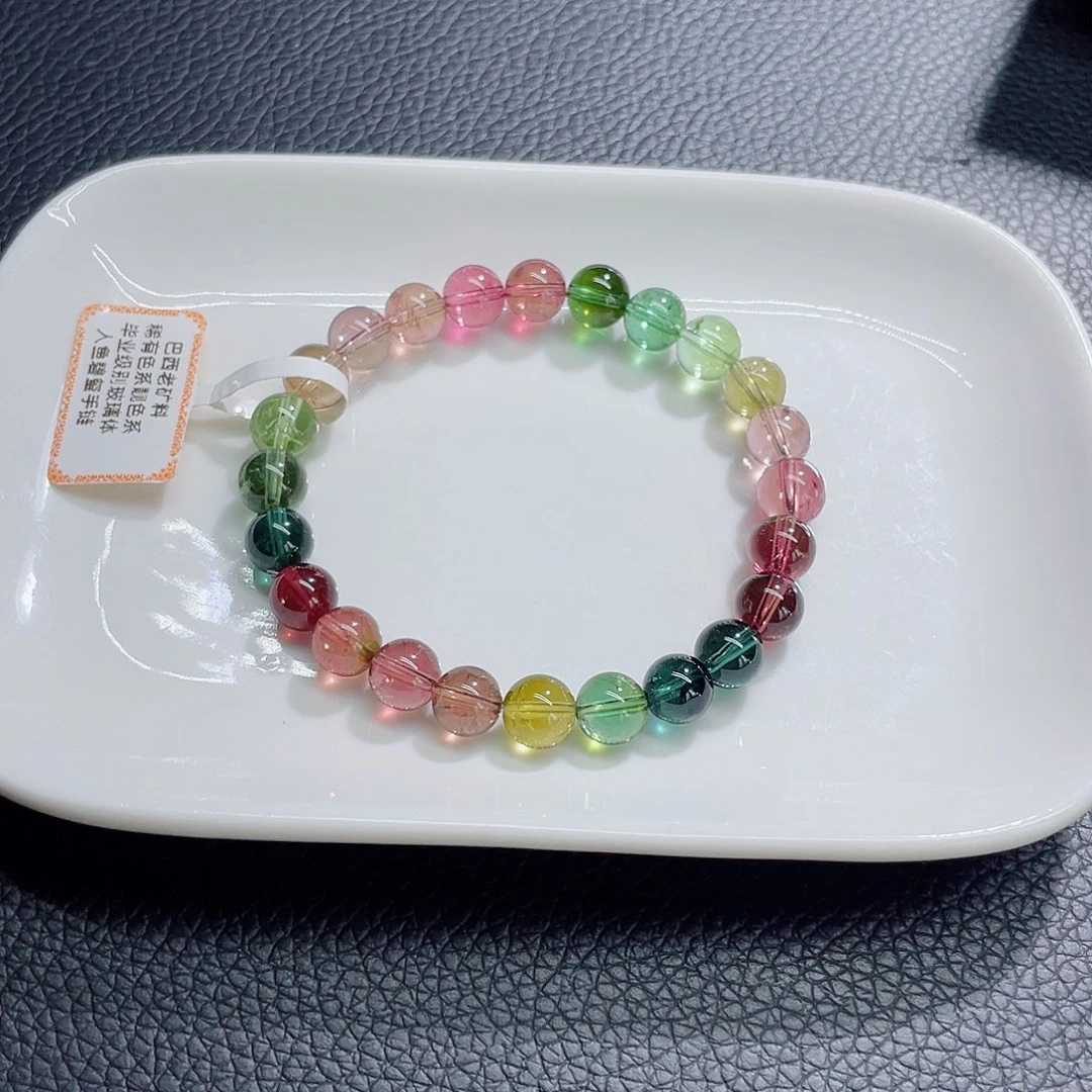 未镶嵌手链碧玺7.8mm左右