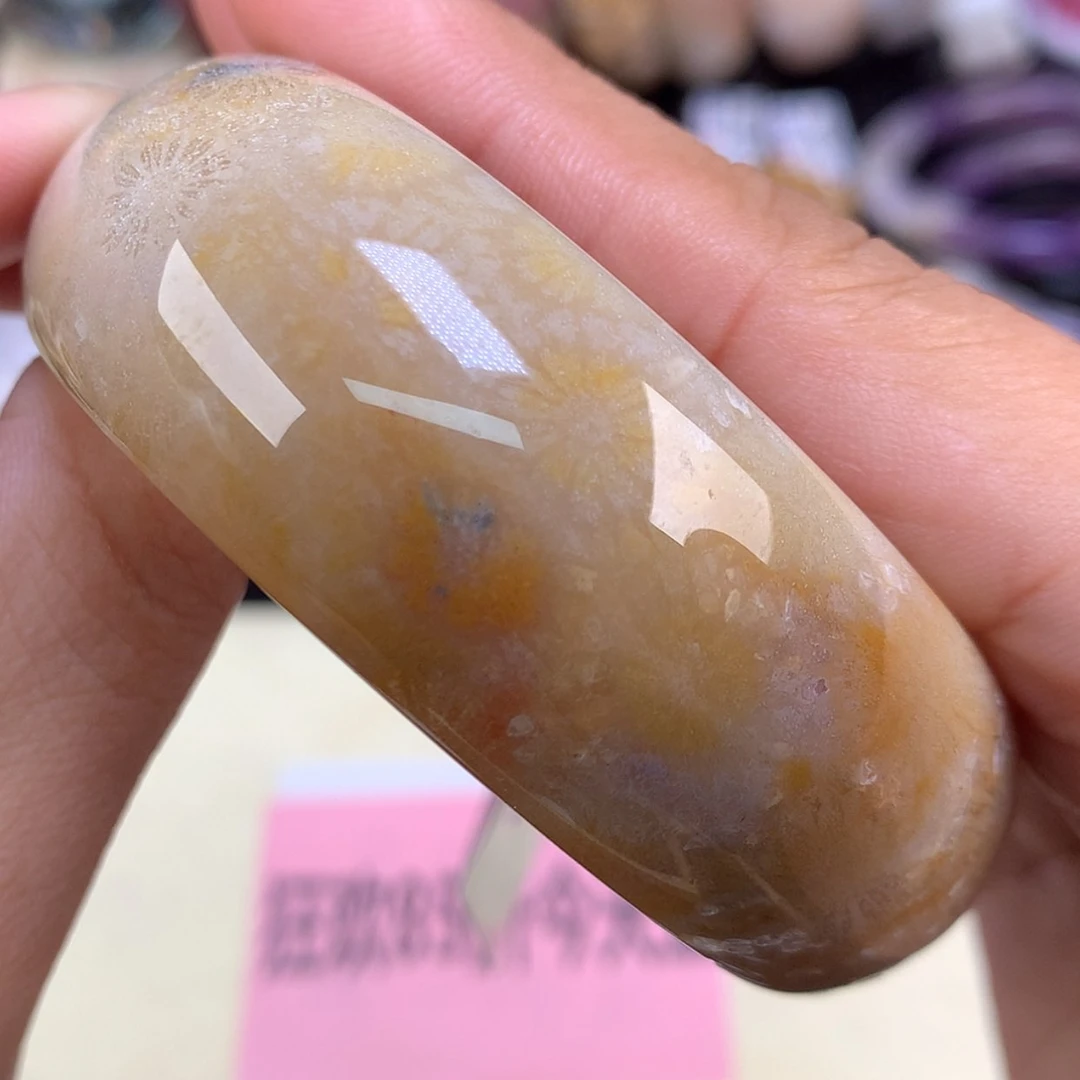 【闪购商品】颈饰未镶嵌硅化珊瑚（珊瑚玉）61号果冻赞比55.5圈