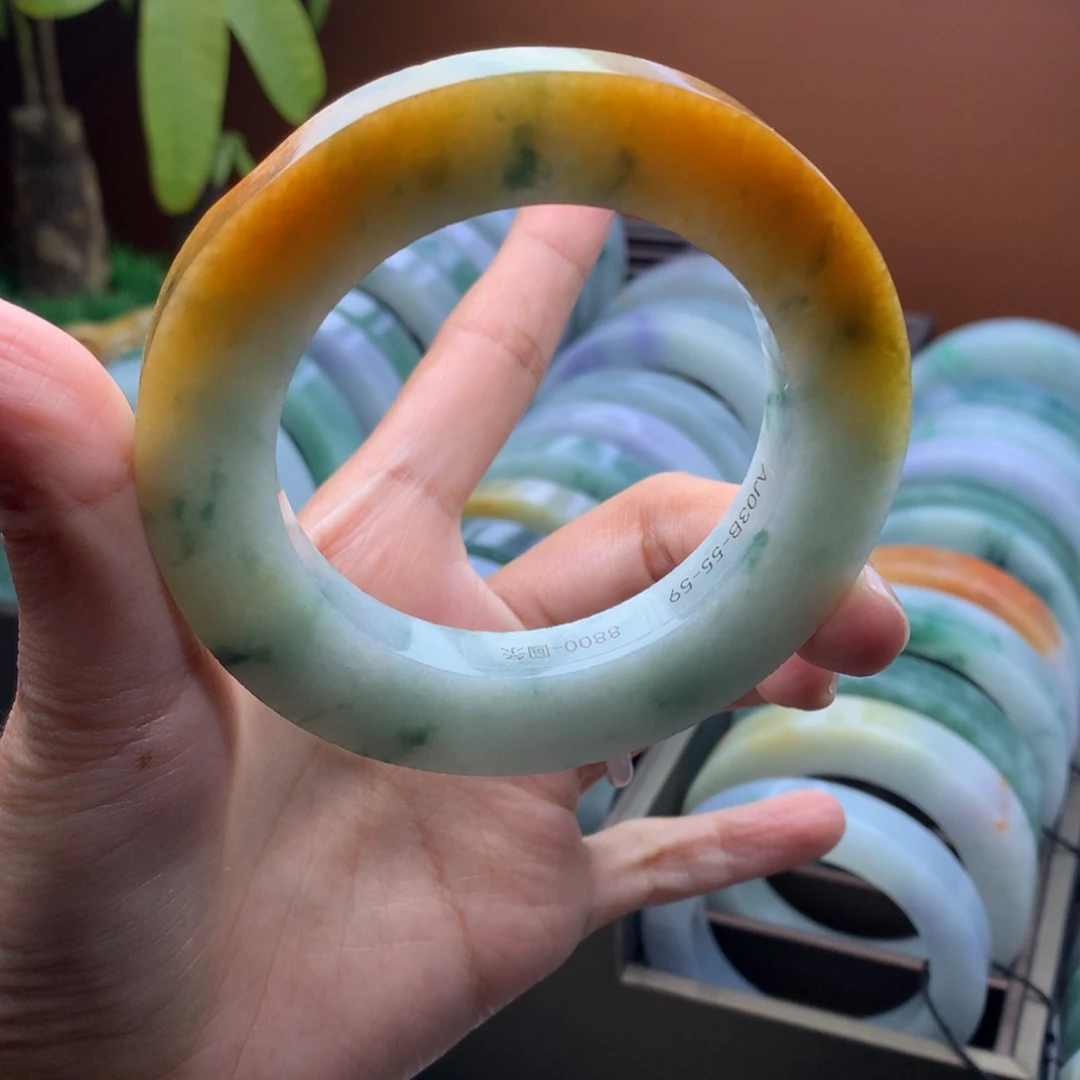 未镶嵌定制手镯定制翡翠定制55-59