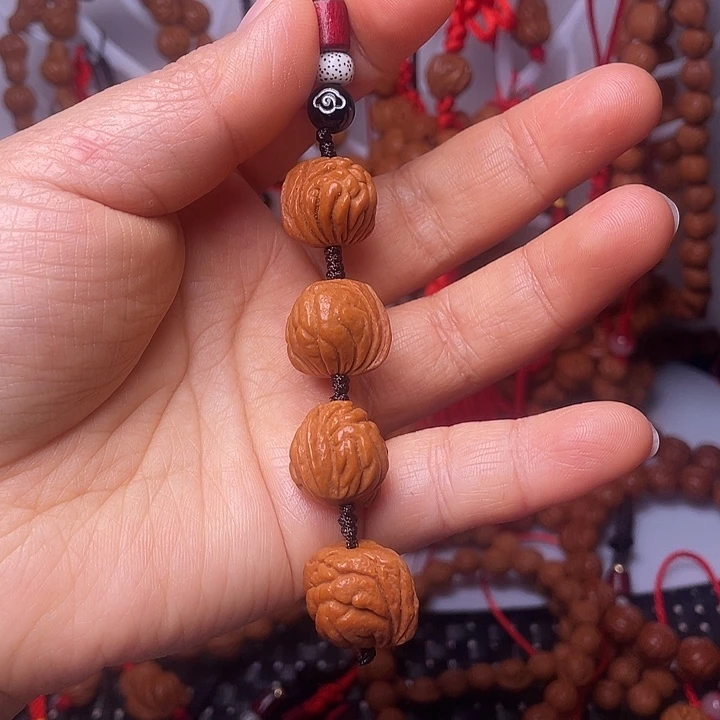 桃核吊坠龙纹桃枭