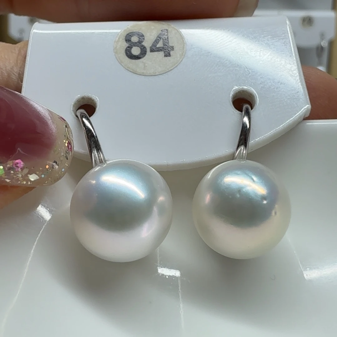 耳饰淡水珍珠银S925镶嵌珍珠