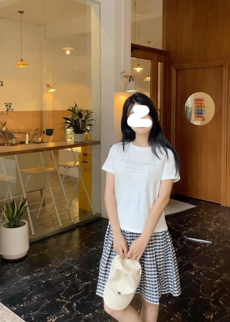 2025夏季新款韩系休闲格子半身裙女松紧带高腰防走光A字中长裙