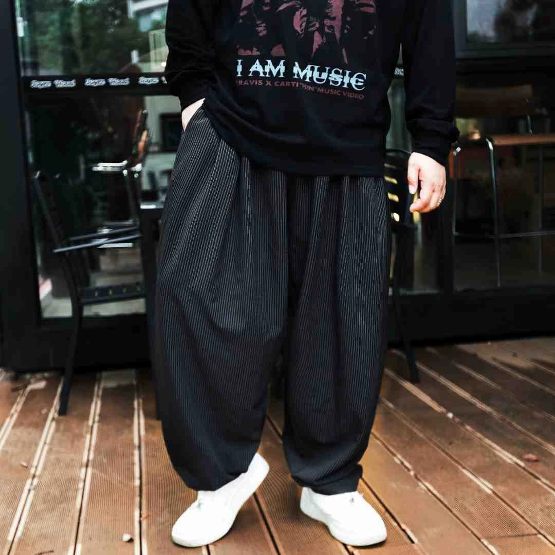 徐天霸大码潮牌品质原创设计款显瘦哈伦裤宽松350斤胖子休闲裤男