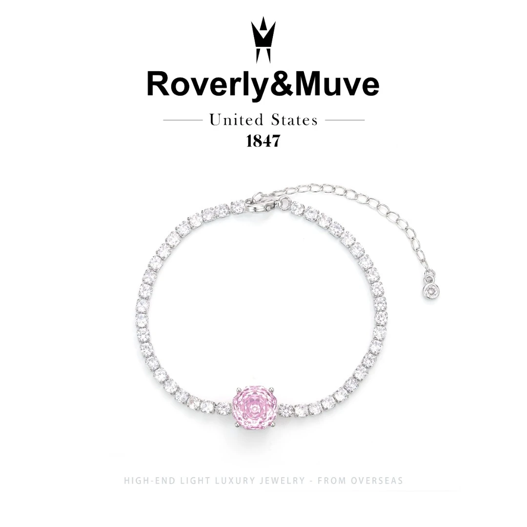 【月影粉花】Roverly&Muve设计师款手链F2727