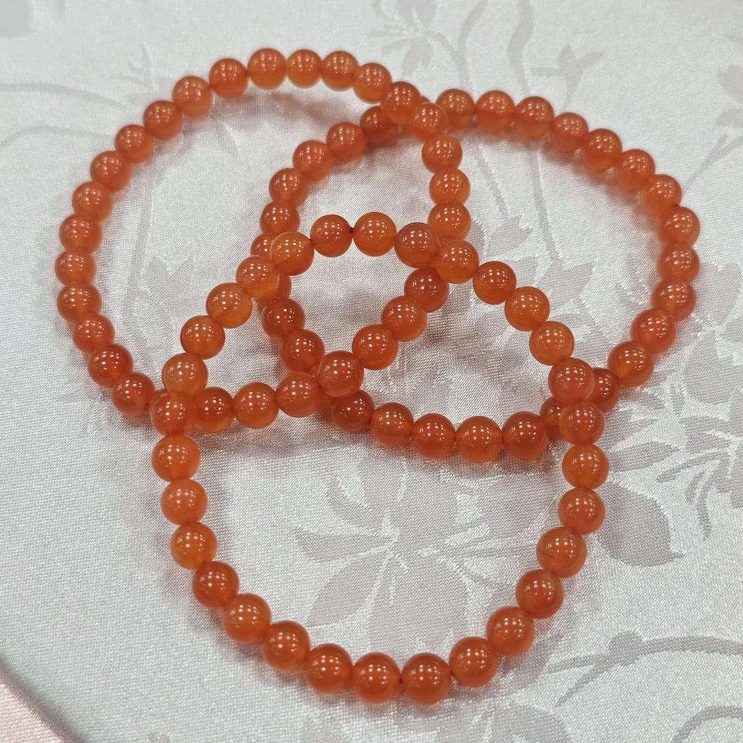 【书记甄选】天然南红单圈手链 多样性发一件  约6-8mm LQ4928-30