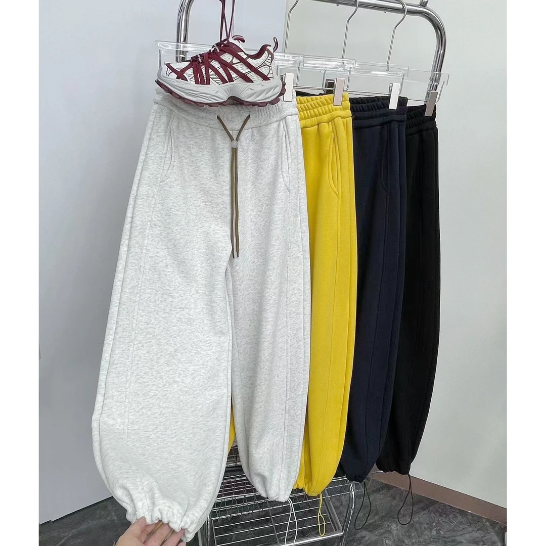 6889休闲可束口加绒卫裤（裤长104左右）