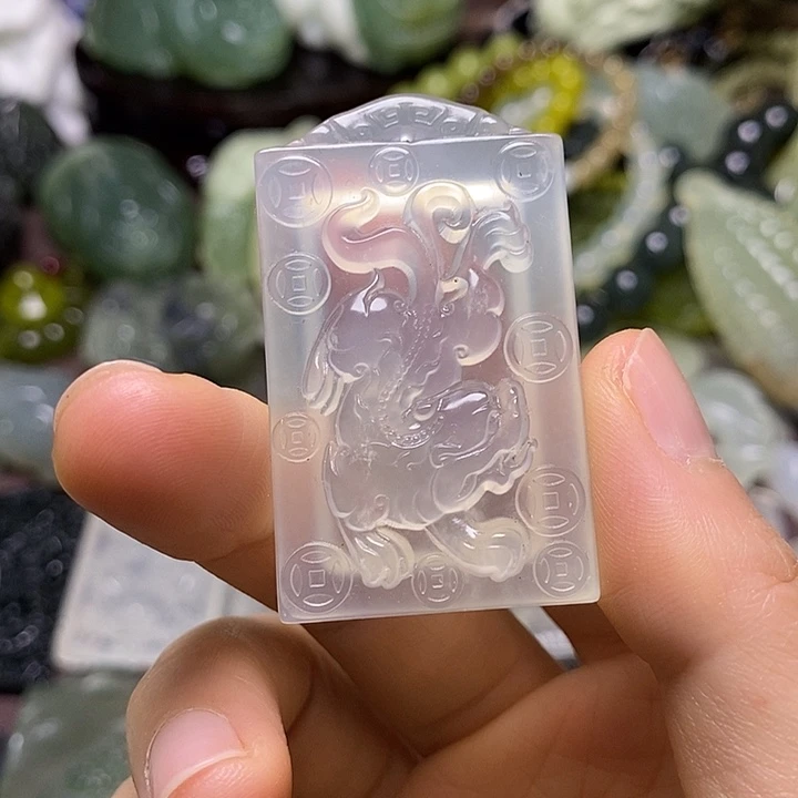 岫玉未镶嵌岫玉颈饰