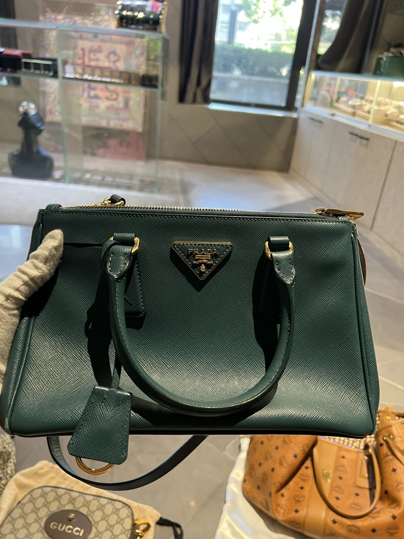 95新 Prada/普拉达 帝爵鹏哥直播专享/Prada/绿色杀手单肩包