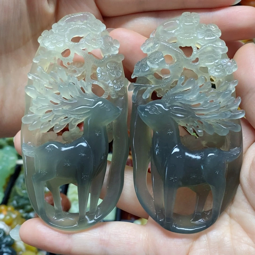 岫玉未镶嵌吊坠(赠链)