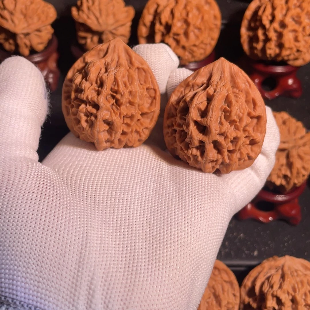 却***黏把件文玩核桃39官帽