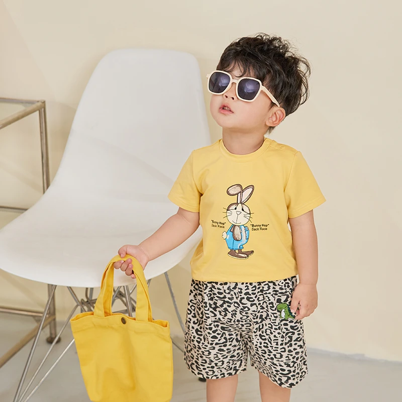 70小o爸男婴童【夏季浮力】短袖圆领夏季薄款小宝宝衣服NYX34388