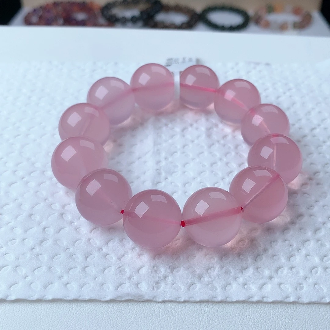 水晶手串未镶嵌粉水晶