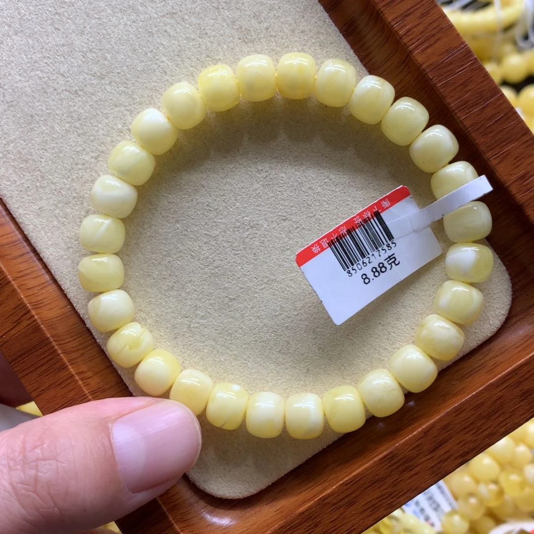 蜜蜡手链未镶嵌无****?蜜蜡