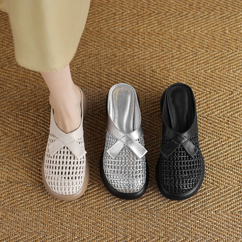 跟高8CM/34-41/百搭气质时尚粗跟透气舒适柔软日常休闲洋气拖鞋女