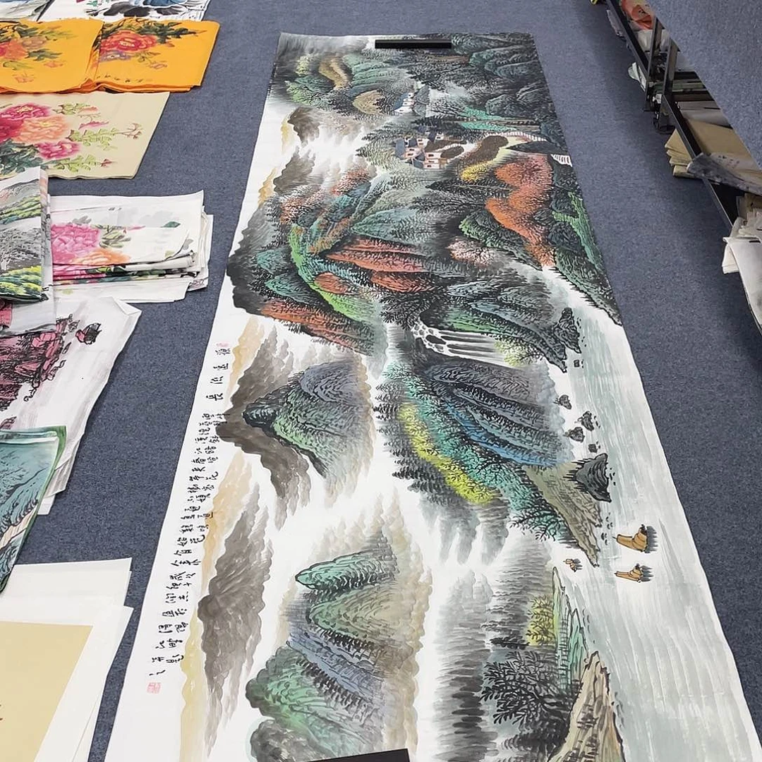 国画作品小姐姐放漏…